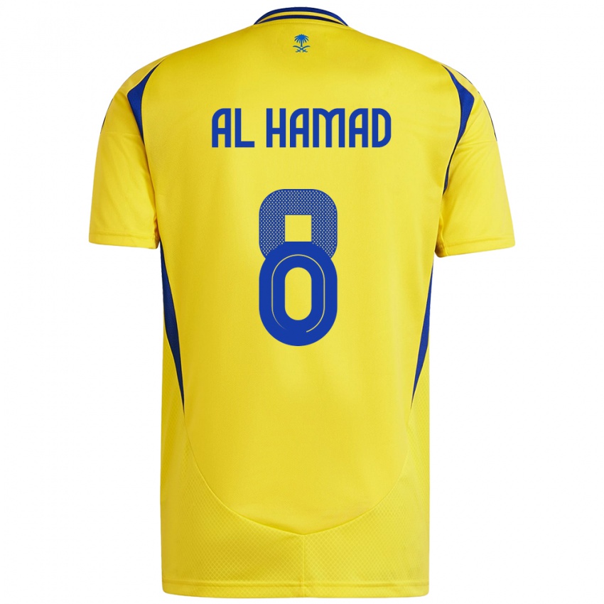 Kinder Sara Al-Hamad #8 Gelb Blau Heimtrikot Trikot 2024/25 T-Shirt Österreich