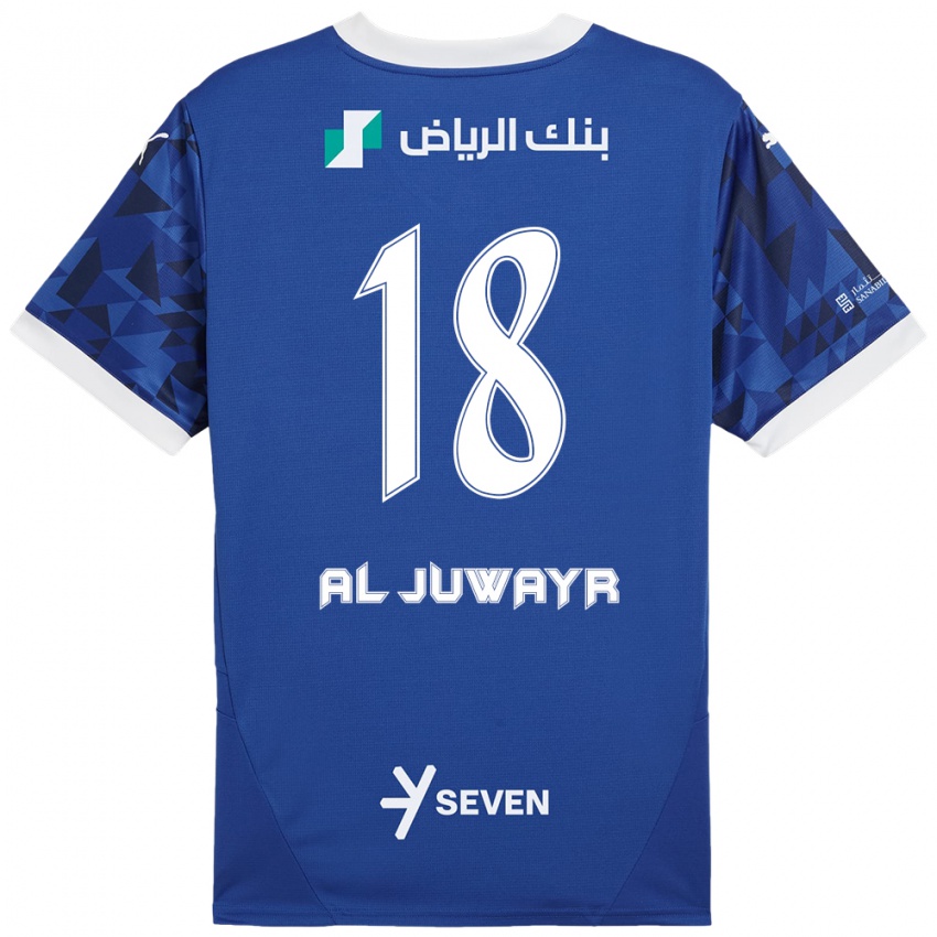 Kinder Musab Al-Juwayr #18 Dunkelblau Weiß Heimtrikot Trikot 2024/25 T-Shirt Österreich