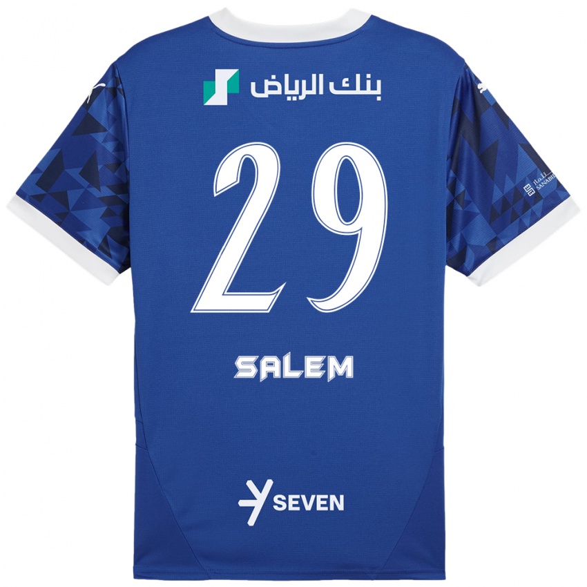 Kinder Salem Al-Dawsari #29 Dunkelblau Weiß Heimtrikot Trikot 2024/25 T-Shirt Österreich