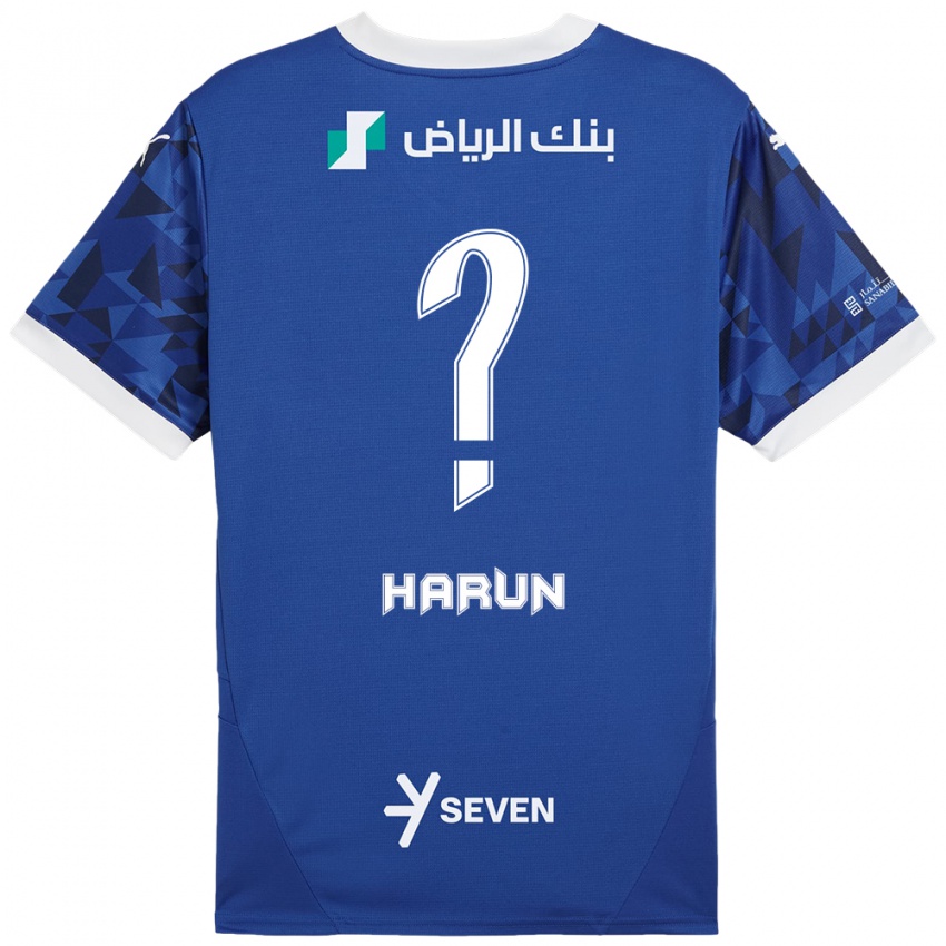 Kinder Saud Harun #0 Dunkelblau Weiß Heimtrikot Trikot 2024/25 T-Shirt Österreich