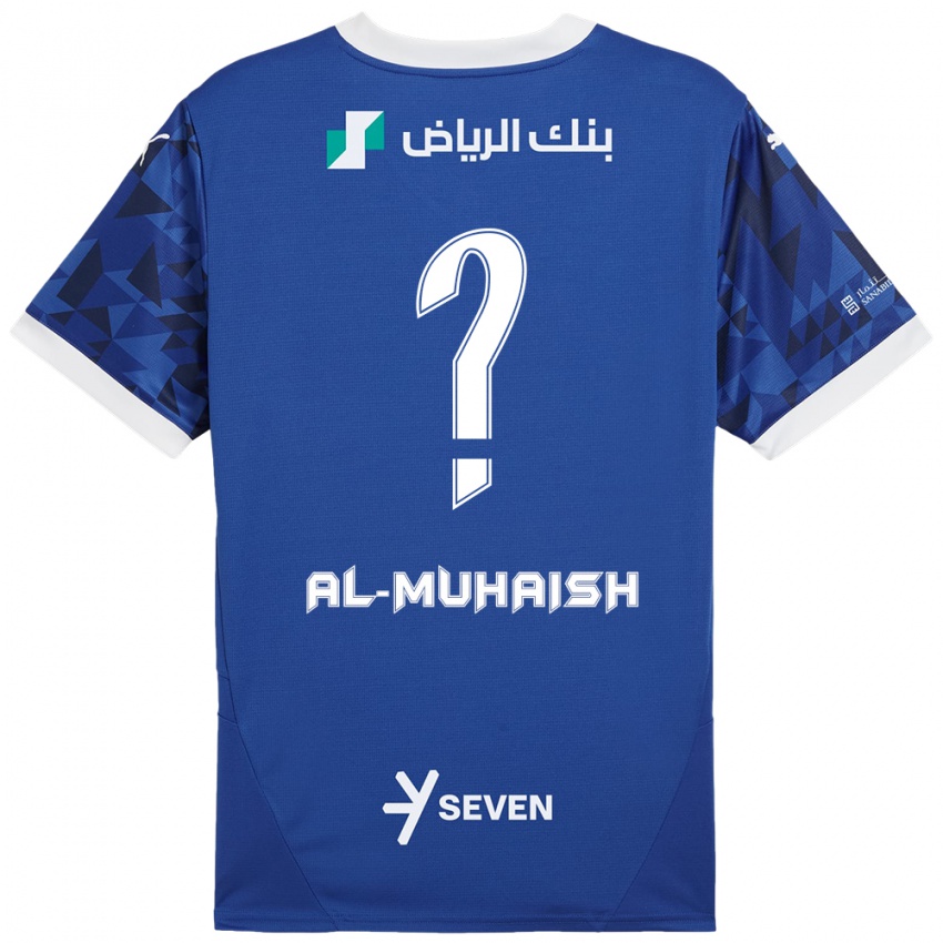 Kinder Mohammed Al-Muhaish #0 Dunkelblau Weiß Heimtrikot Trikot 2024/25 T-Shirt Österreich