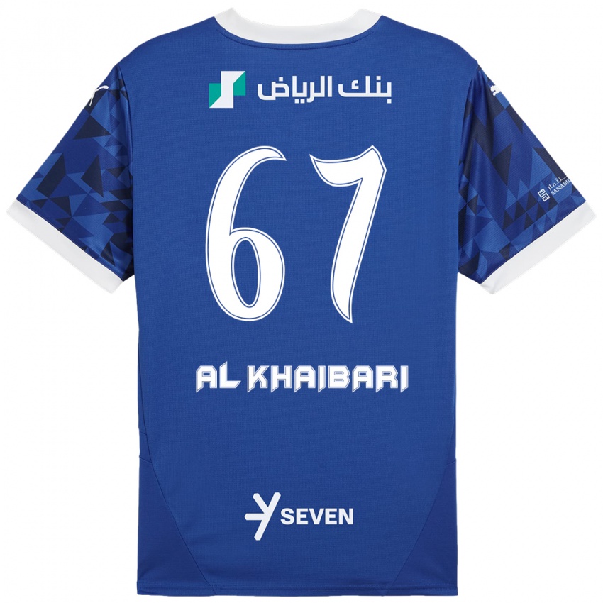 Kinder Mohammed Al-Khaibari #67 Dunkelblau Weiß Heimtrikot Trikot 2024/25 T-Shirt Österreich