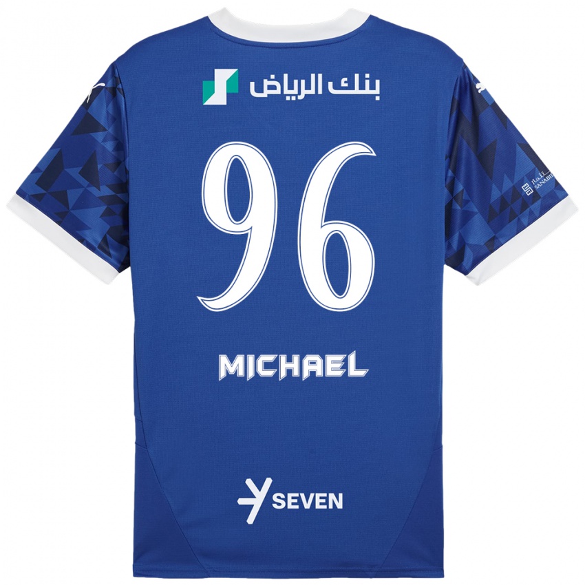 Kinder Michael #96 Dunkelblau Weiß Heimtrikot Trikot 2024/25 T-Shirt Österreich