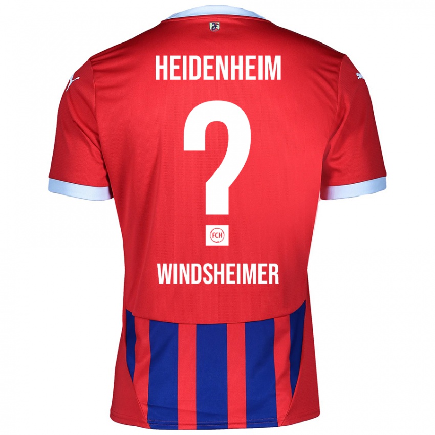 Kinder Tim Windsheimer #0 Rot Blau Heimtrikot Trikot 2024/25 T-Shirt Österreich