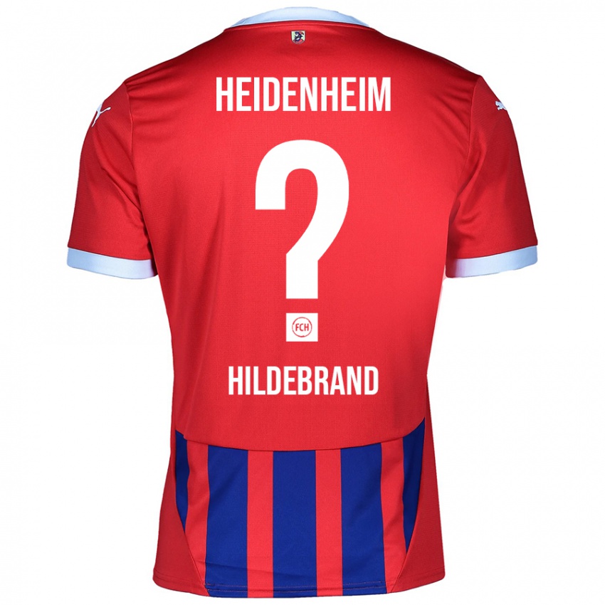 Kinder Jan Hildebrand #0 Rot Blau Heimtrikot Trikot 2024/25 T-Shirt Österreich