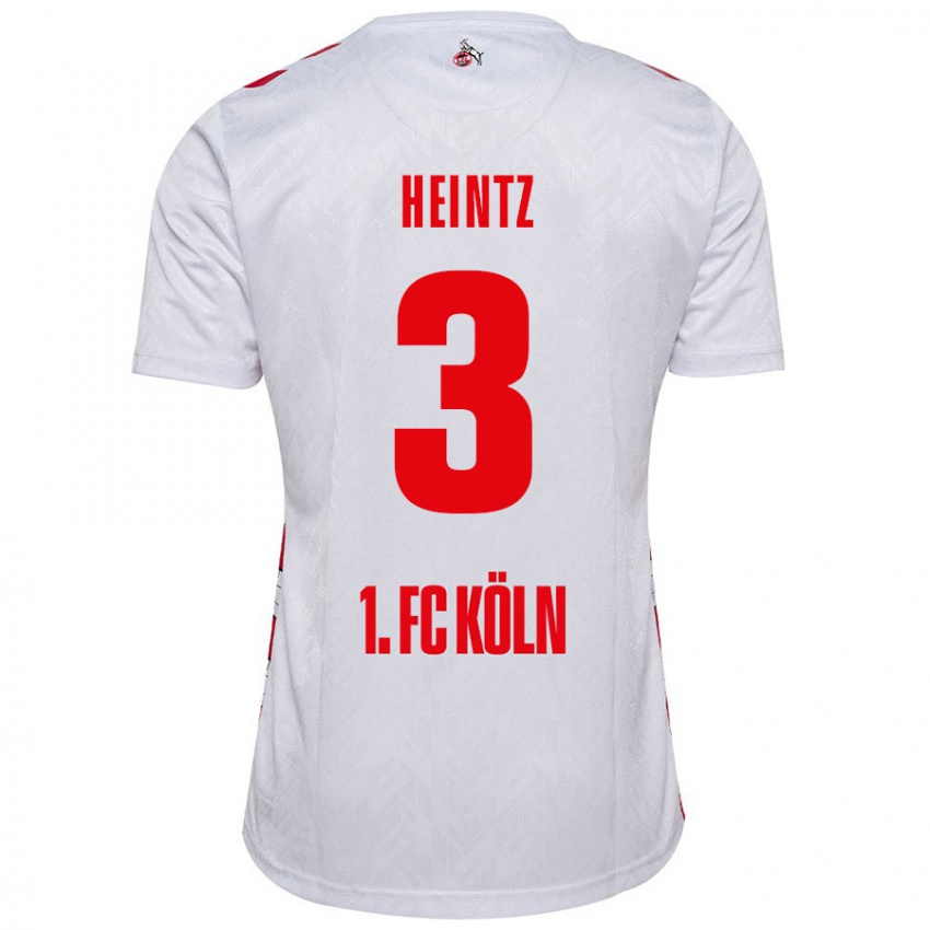 Kinder Dominique Heintz #3 Weiß Rot Heimtrikot Trikot 2024/25 T-Shirt Österreich