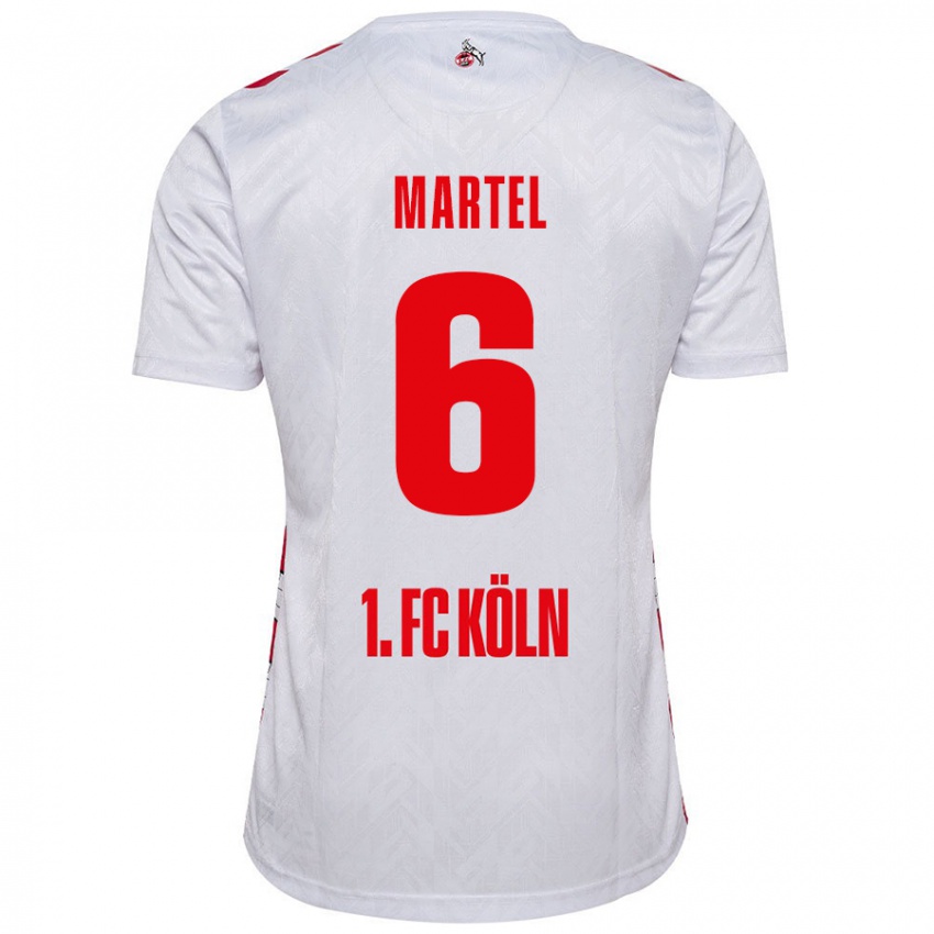 Kinder Eric Martel #6 Weiß Rot Heimtrikot Trikot 2024/25 T-Shirt Österreich