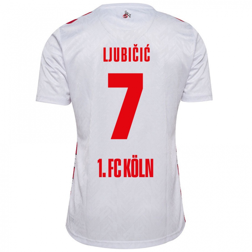 Kinder Dejan Ljubicic #7 Weiß Rot Heimtrikot Trikot 2024/25 T-Shirt Österreich