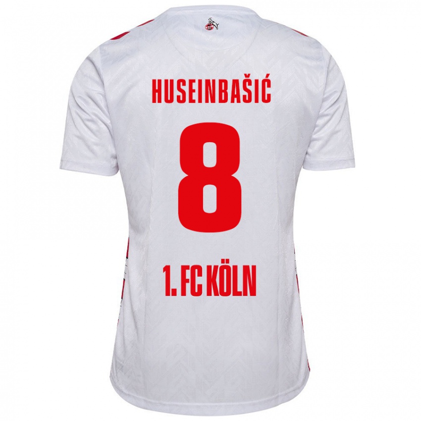 Kinder Denis Huseinbasic #8 Weiß Rot Heimtrikot Trikot 2024/25 T-Shirt Österreich