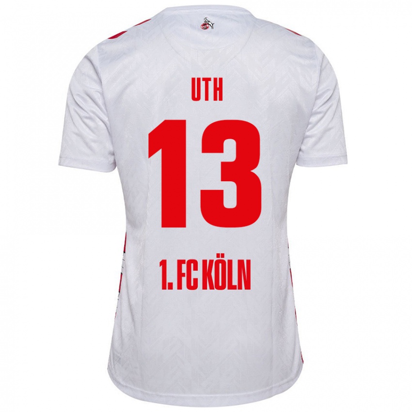 Kinder Mark Uth #13 Weiß Rot Heimtrikot Trikot 2024/25 T-Shirt Österreich