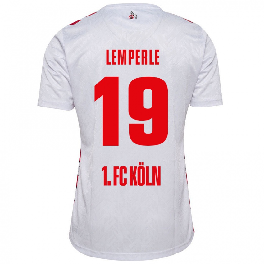 Kinder Tim Lemperle #19 Weiß Rot Heimtrikot Trikot 2024/25 T-Shirt Österreich