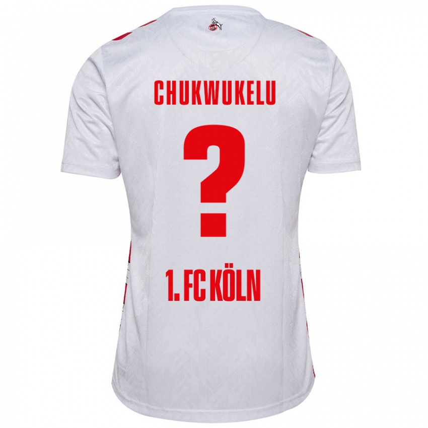 Kinder Chinedu Chukwukelu #0 Weiß Rot Heimtrikot Trikot 2024/25 T-Shirt Österreich