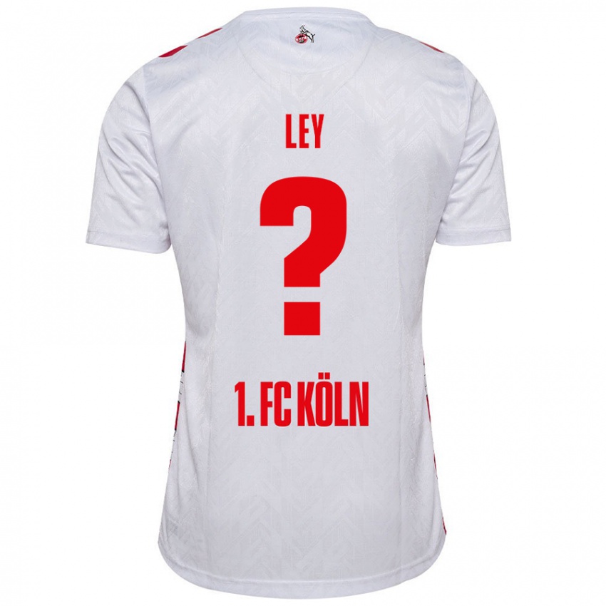 Kinder Benjamin Ley #0 Weiß Rot Heimtrikot Trikot 2024/25 T-Shirt Österreich