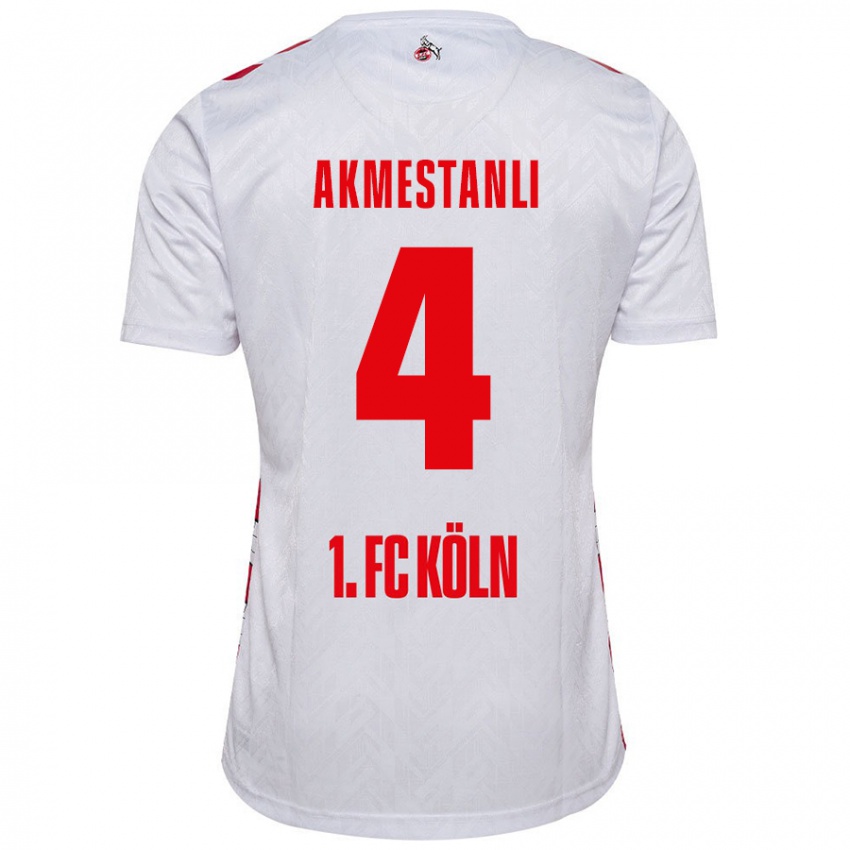 Kinder Teoman Akmestanli #4 Weiß Rot Heimtrikot Trikot 2024/25 T-Shirt Österreich