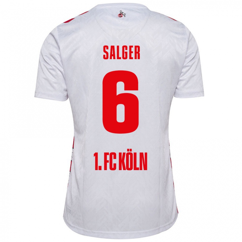 Kinder Stephan Salger #6 Weiß Rot Heimtrikot Trikot 2024/25 T-Shirt Österreich