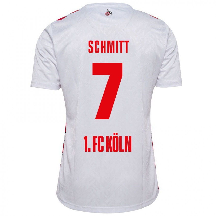 Kinder Oliver Schmitt #7 Weiß Rot Heimtrikot Trikot 2024/25 T-Shirt Österreich