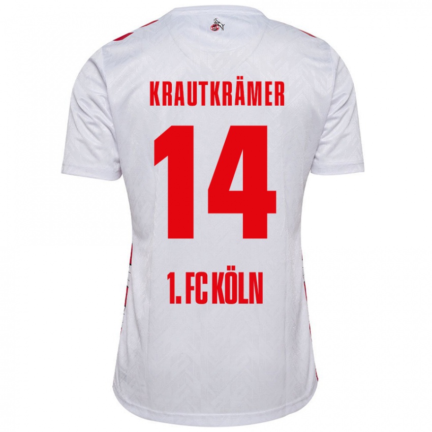 Kinder Jakob Krautkrämer #14 Weiß Rot Heimtrikot Trikot 2024/25 T-Shirt Österreich