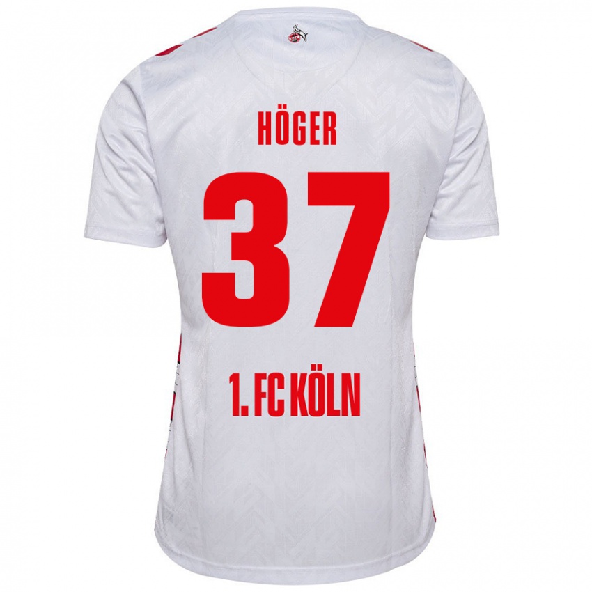 Kinder Marco Höger #37 Weiß Rot Heimtrikot Trikot 2024/25 T-Shirt Österreich