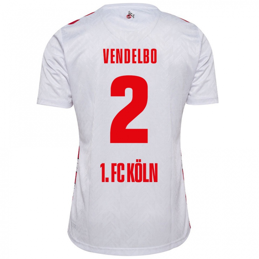 Kinder Sofie Vendelbo #2 Weiß Rot Heimtrikot Trikot 2024/25 T-Shirt Österreich