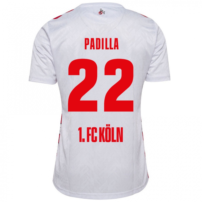 Kinder Natalia Padilla #22 Weiß Rot Heimtrikot Trikot 2024/25 T-Shirt Österreich