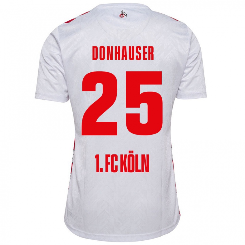 Kinder Laura Donhauser #25 Weiß Rot Heimtrikot Trikot 2024/25 T-Shirt Österreich