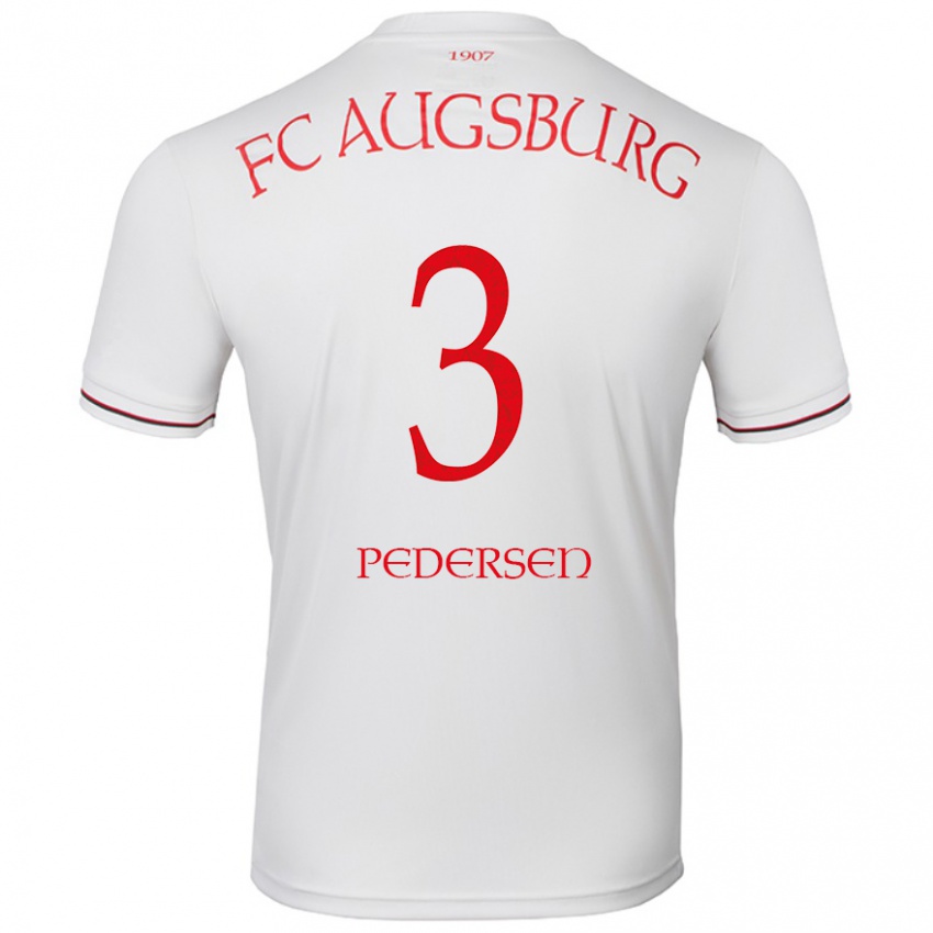 Kinder Mads Pedersen #3 Weiß Heimtrikot Trikot 2024/25 T-Shirt Österreich