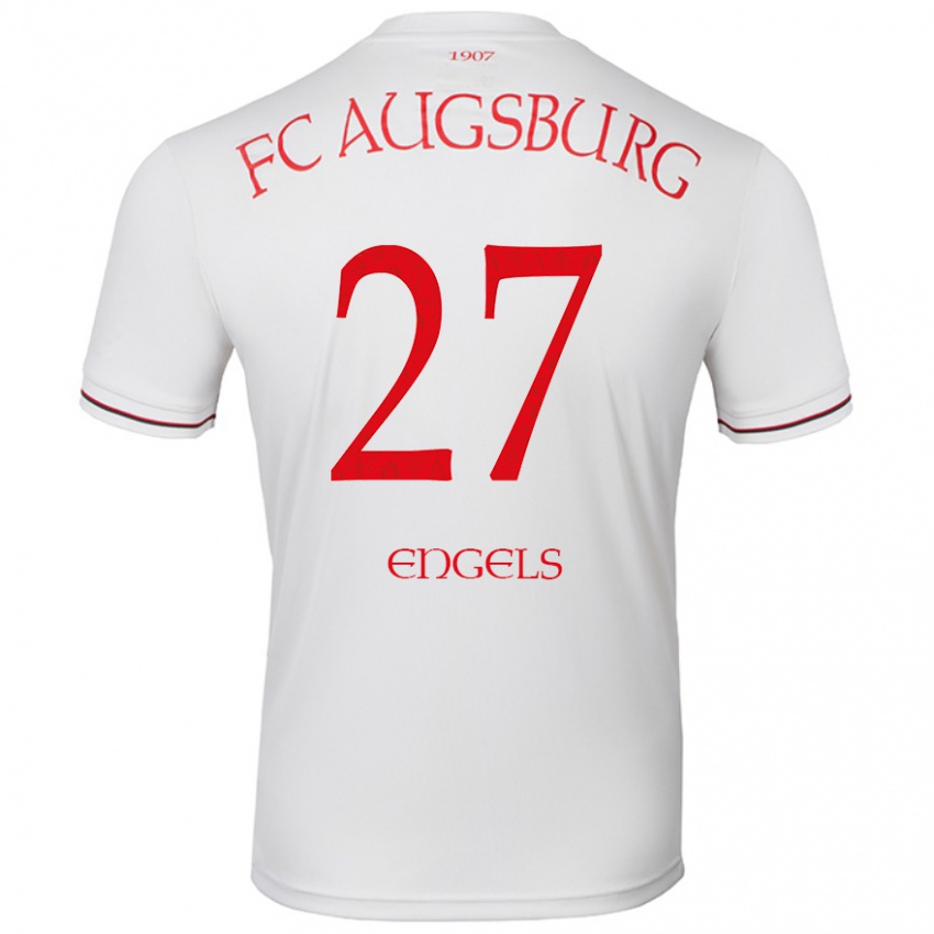 Kinder Arne Engels #27 Weiß Heimtrikot Trikot 2024/25 T-Shirt Österreich