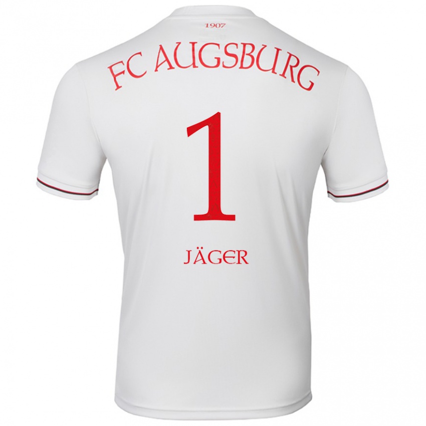 Kinder Tobias Jäger #1 Weiß Heimtrikot Trikot 2024/25 T-Shirt Österreich