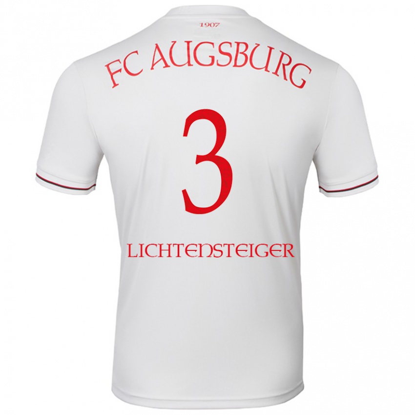 Kinder David Lichtensteiger #3 Weiß Heimtrikot Trikot 2024/25 T-Shirt Österreich