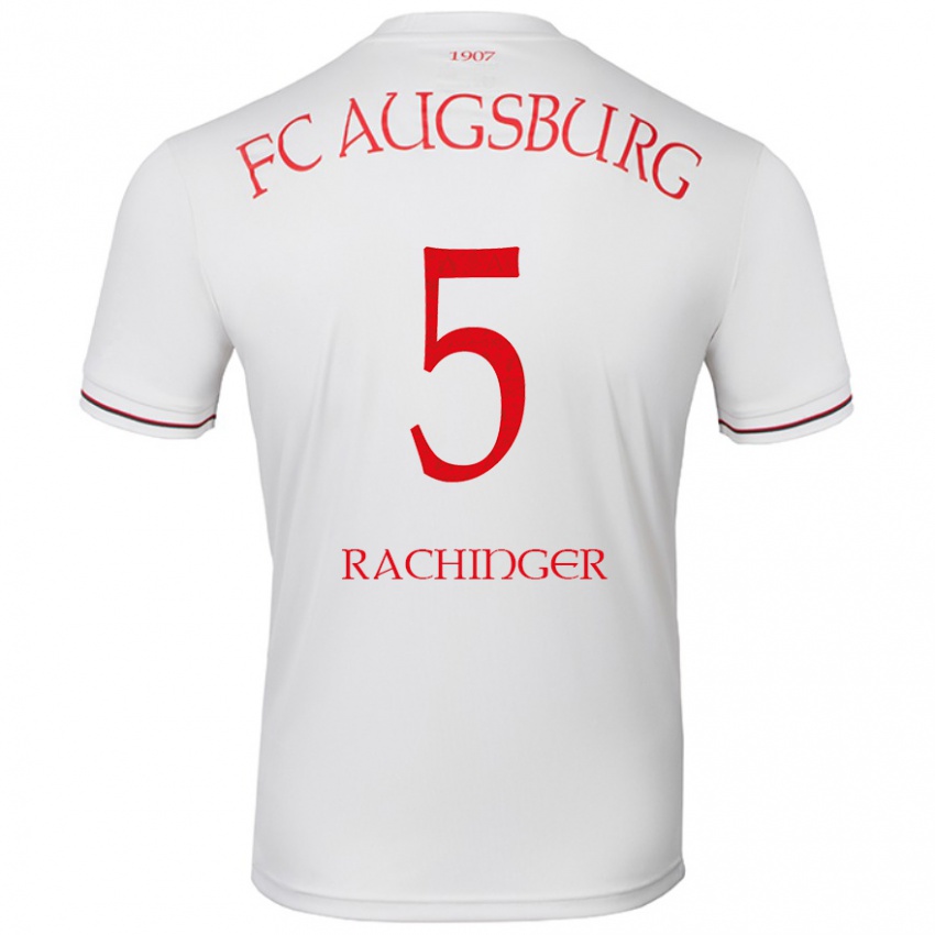 Kinder Lorenz Rachinger #5 Weiß Heimtrikot Trikot 2024/25 T-Shirt Österreich