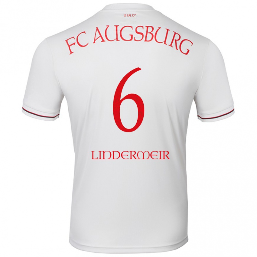 Kinder Dominik Lindermeir #6 Weiß Heimtrikot Trikot 2024/25 T-Shirt Österreich