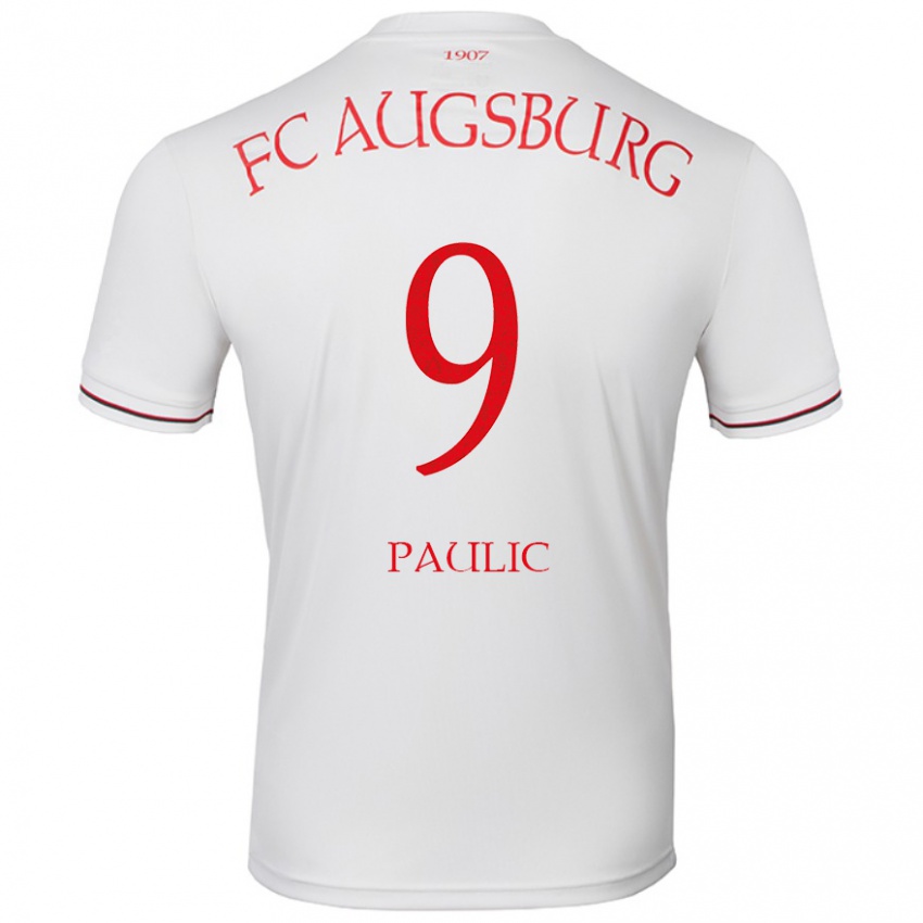 Kinder Anthony Paulic #9 Weiß Heimtrikot Trikot 2024/25 T-Shirt Österreich