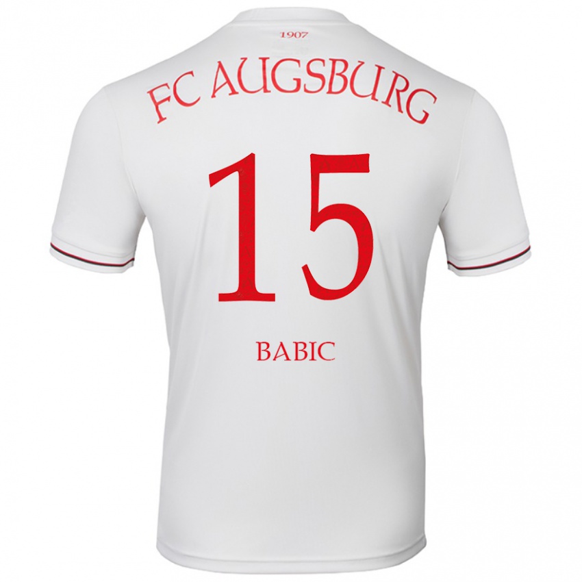 Kinder David Babic #15 Weiß Heimtrikot Trikot 2024/25 T-Shirt Österreich