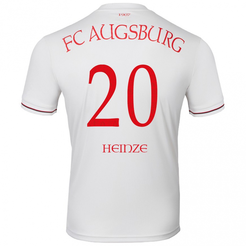 Kinder Fynn Heinze #20 Weiß Heimtrikot Trikot 2024/25 T-Shirt Österreich