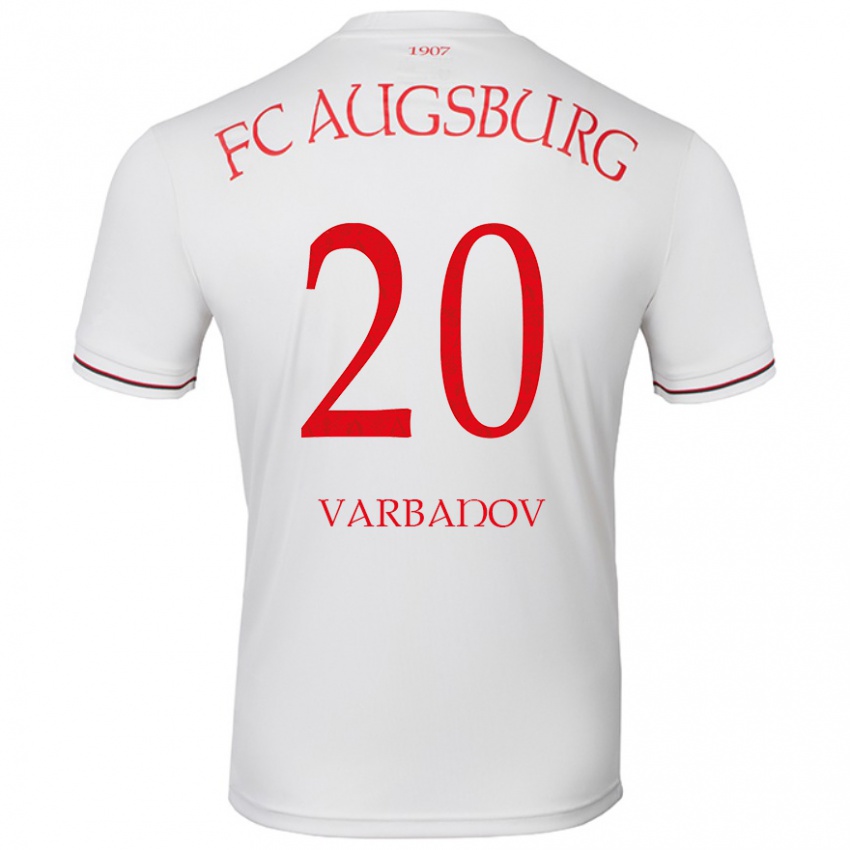 Kinder Svetoslav Varbanov #20 Weiß Heimtrikot Trikot 2024/25 T-Shirt Österreich