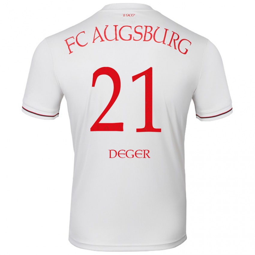 Kinder David Deger #21 Weiß Heimtrikot Trikot 2024/25 T-Shirt Österreich