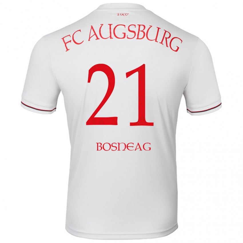 Kinder Ioan Boșneag #21 Weiß Heimtrikot Trikot 2024/25 T-Shirt Österreich