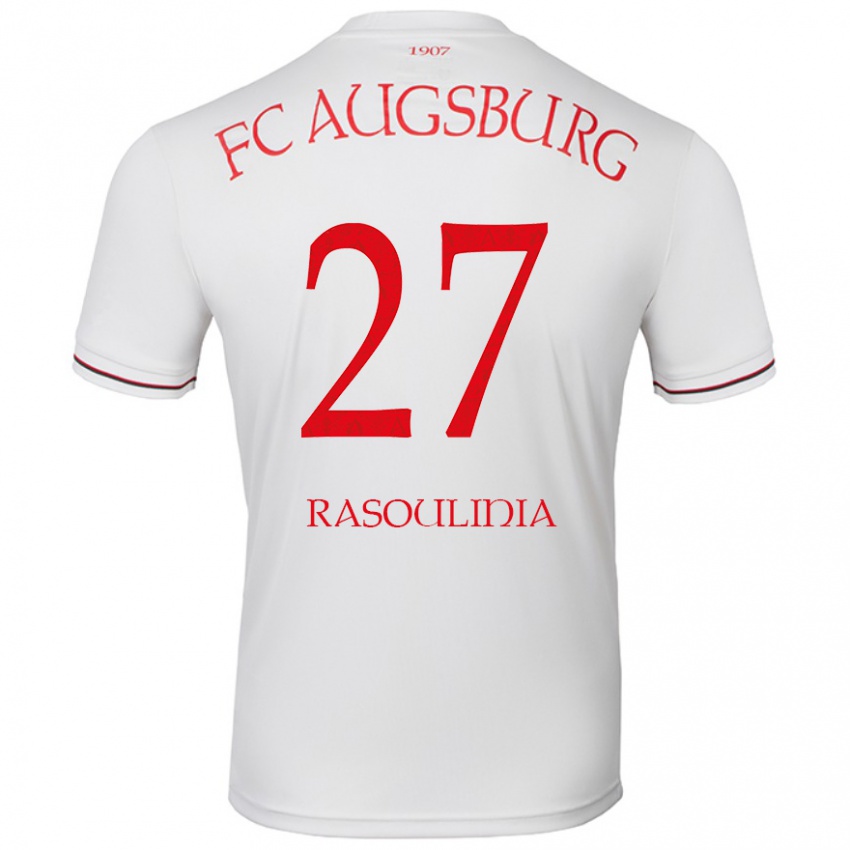 Kinder Nick Rasoulinia #27 Weiß Heimtrikot Trikot 2024/25 T-Shirt Österreich