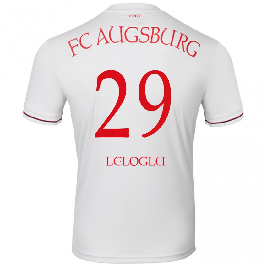 Kinder Aras Leloglu #29 Weiß Heimtrikot Trikot 2024/25 T-Shirt Österreich