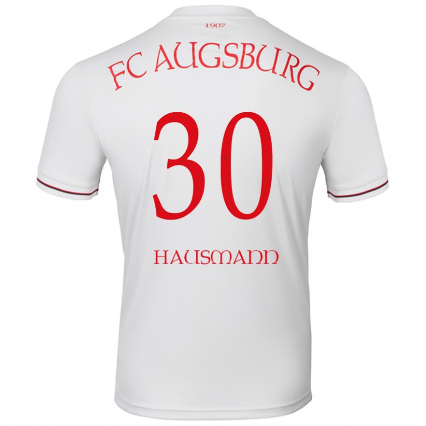 Kinder Daniel Hausmann #30 Weiß Heimtrikot Trikot 2024/25 T-Shirt Österreich