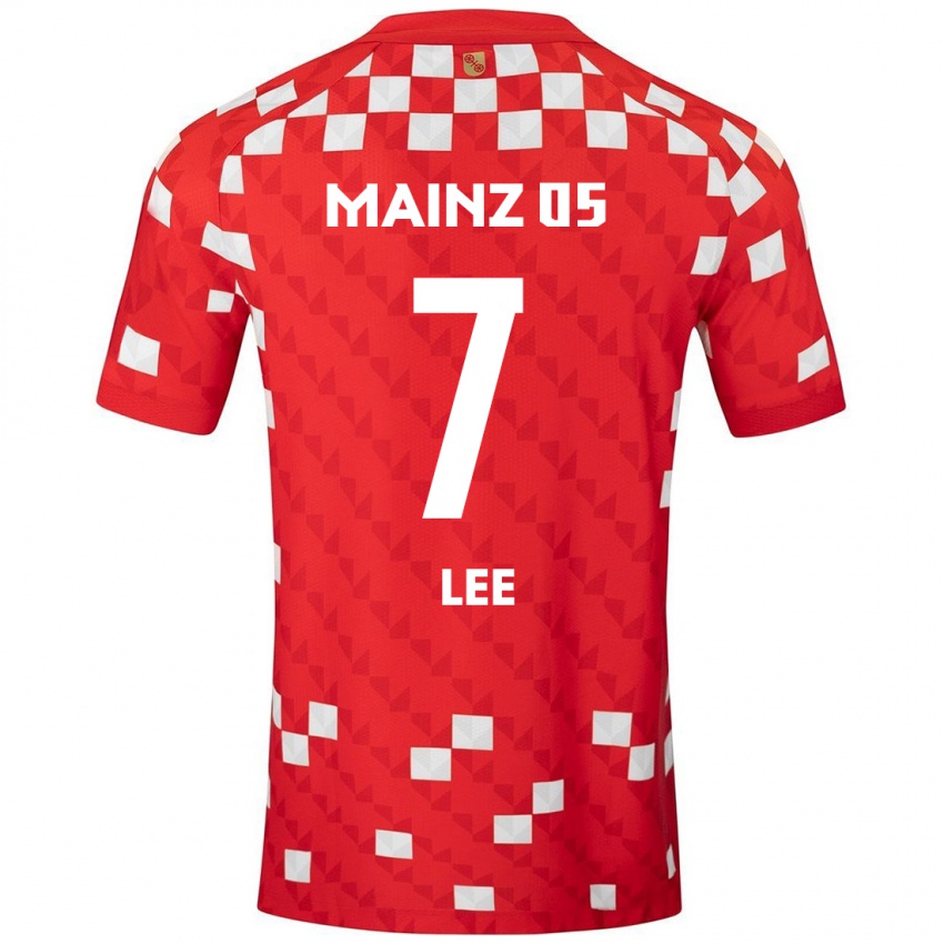 Kinder Jae-Sung Lee #7 Weiß Rot Heimtrikot Trikot 2024/25 T-Shirt Österreich