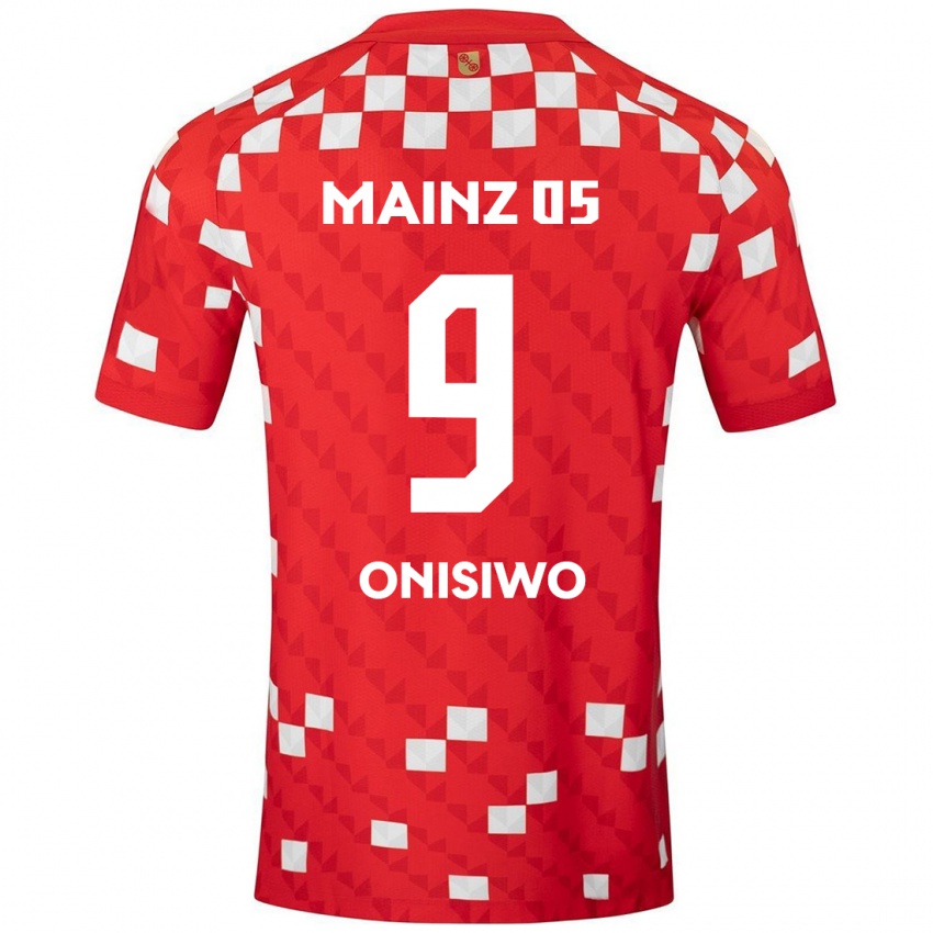 Kinder Karim Onisiwo #9 Weiß Rot Heimtrikot Trikot 2024/25 T-Shirt Österreich