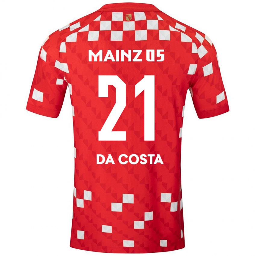 Kinder Danny Da Costa #21 Weiß Rot Heimtrikot Trikot 2024/25 T-Shirt Österreich