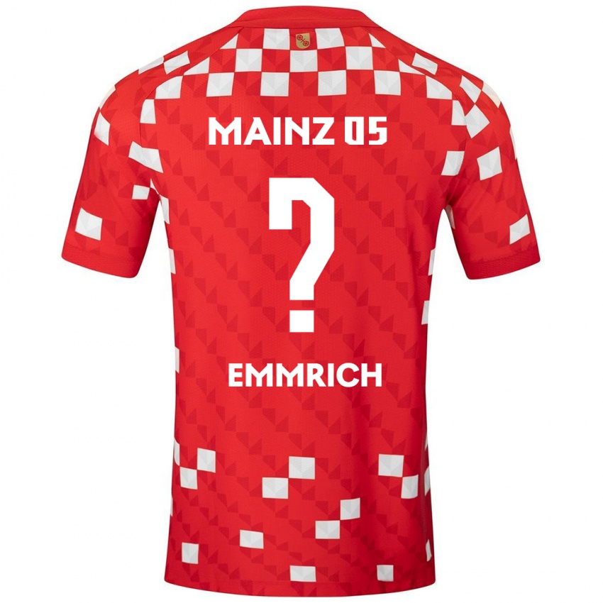 Kinder Robin Emmrich #0 Weiß Rot Heimtrikot Trikot 2024/25 T-Shirt Österreich