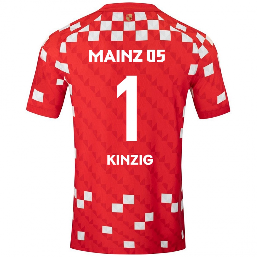 Kinder Maximilian Kinzig #1 Weiß Rot Heimtrikot Trikot 2024/25 T-Shirt Österreich