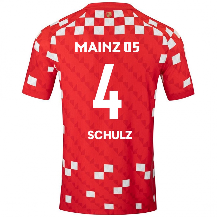 Kinder Philipp Schulz #4 Weiß Rot Heimtrikot Trikot 2024/25 T-Shirt Österreich