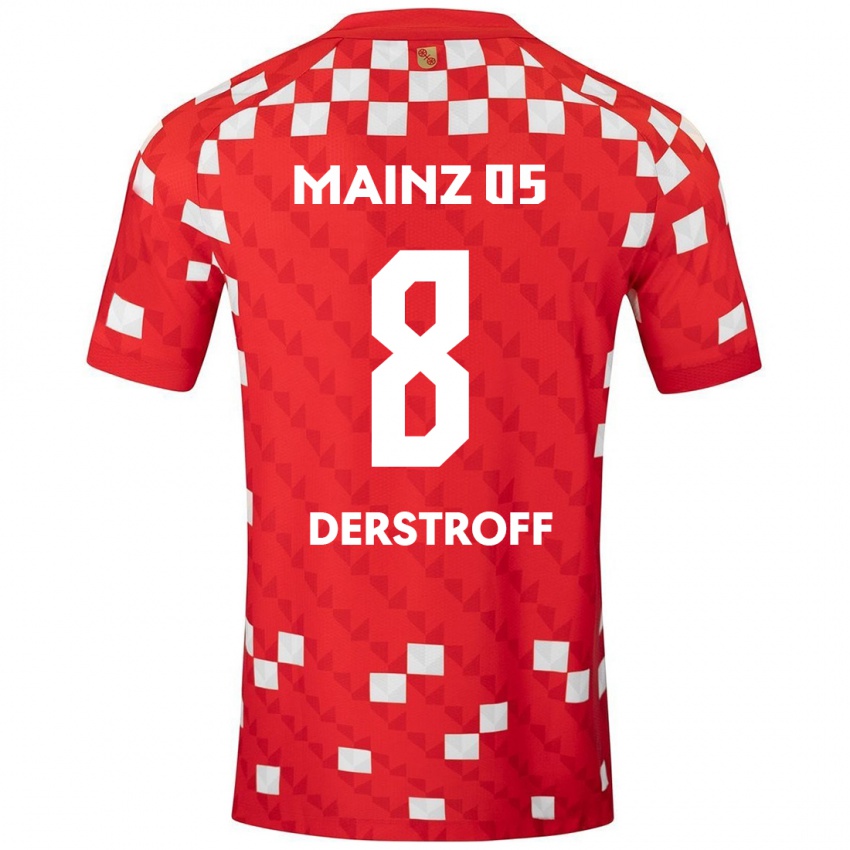 Kinder Julian-Maurice Derstroff #8 Weiß Rot Heimtrikot Trikot 2024/25 T-Shirt Österreich