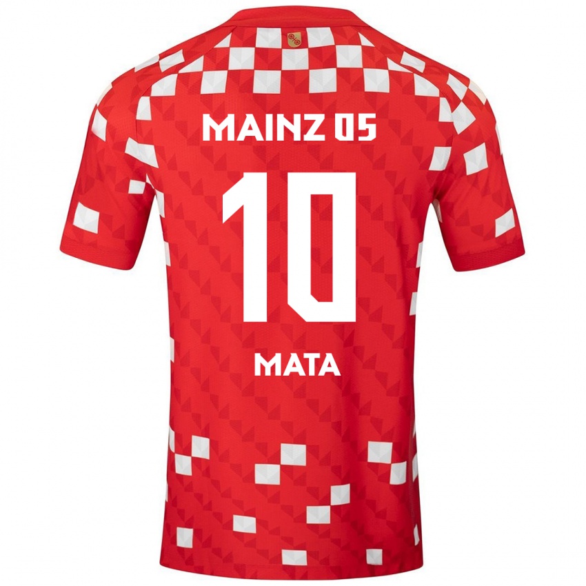 Kinder Ken Mata #10 Weiß Rot Heimtrikot Trikot 2024/25 T-Shirt Österreich