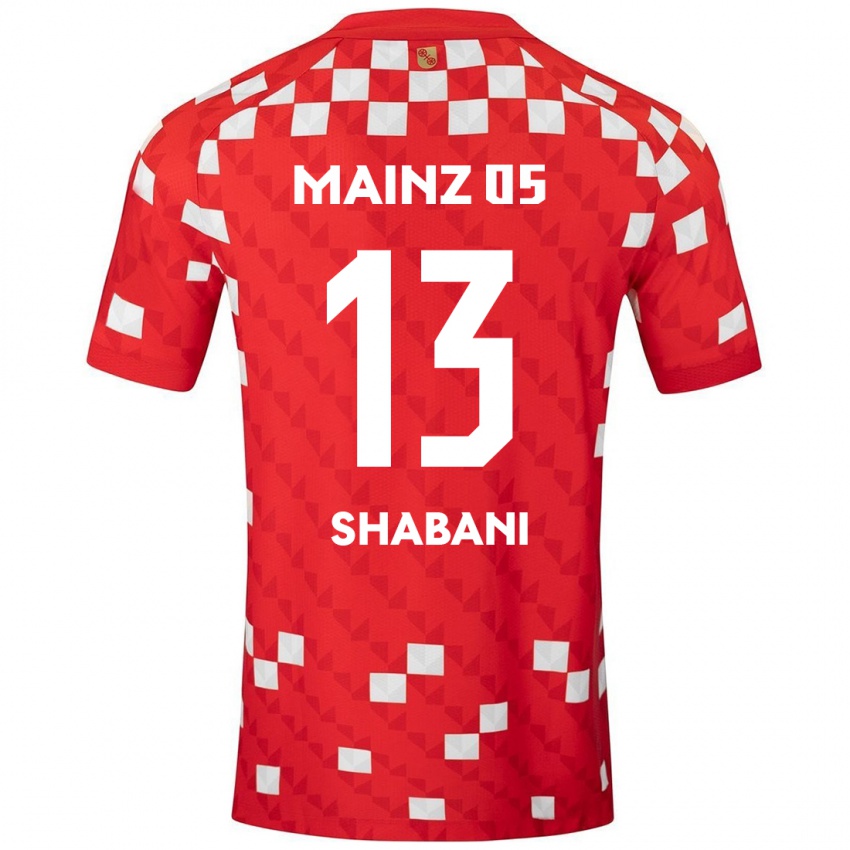 Kinder Eniss Shabani #13 Weiß Rot Heimtrikot Trikot 2024/25 T-Shirt Österreich