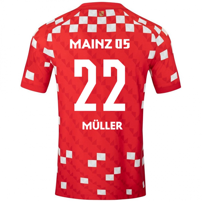 Kinder Tim Müller #22 Weiß Rot Heimtrikot Trikot 2024/25 T-Shirt Österreich